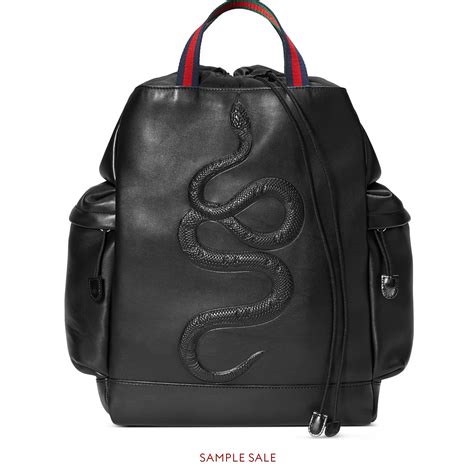 gucci snake embossed backpack|Gucci snake dome backpack.